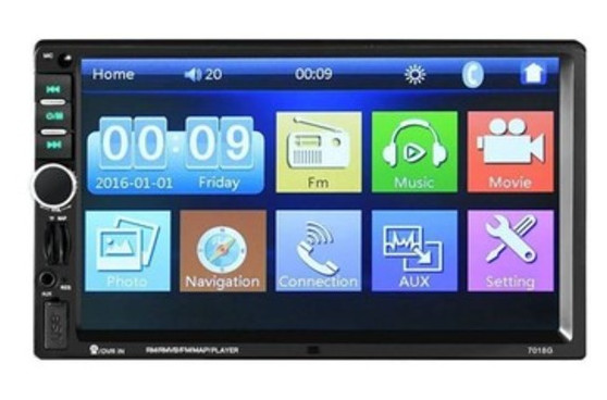 Автомагнитола 2Din 7018G 7 экран, GPS, Bluetooth. Пульт на руль и камера в комплекте фото №3