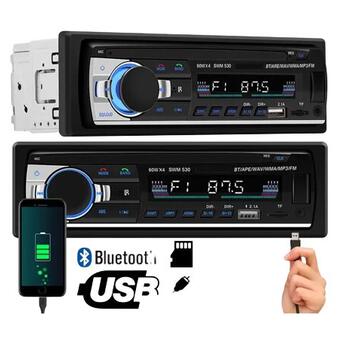 Автомагнітола 520BT 2USB Bluetooth   микрофон USB/SD/MMC чорний (lp-91001_525) фото №3