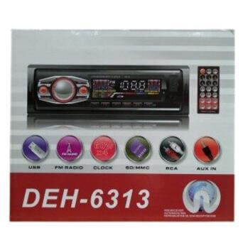 Автомагнітола DEH-6313 USB, SD, FM, AUX чорний (lp-88442_236) фото №3