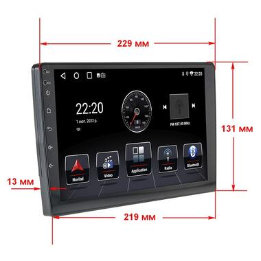 Универсальная магнитола XPRO 9 Android 12 2/32 CarPlay IPS (42451-K802B_3234) фото №5