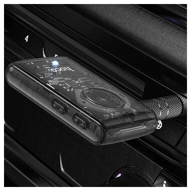 Bluetooth аудіо ресивер Hoco E66 Transparent discovery edition Jazz black фото №3