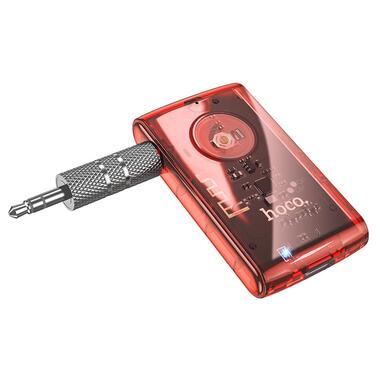 Bluetooth аудіо ресивер Hoco E66 Transparent discovery edition Vibrant orange фото №1