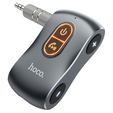 Bluetooth аудіо ресивер Hoco E73 Tour Car Metal gray фото №2