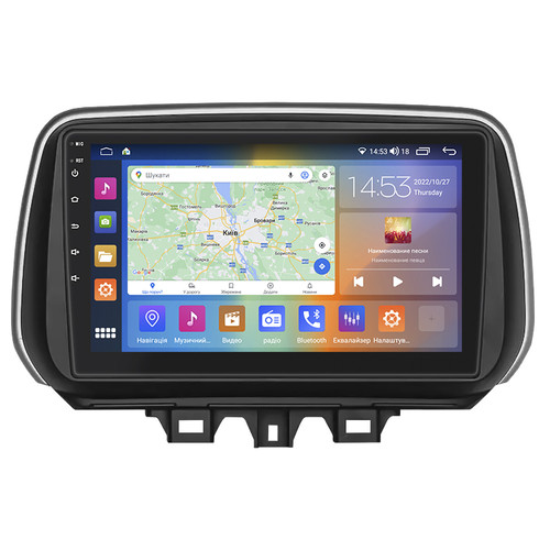 Магнітола Lesko Hyundai Tucson III Рестайлінг 2018-2021 IPS 10 4/64Gb CarPlay 4G Wi-Fi GPS Prime фото №1