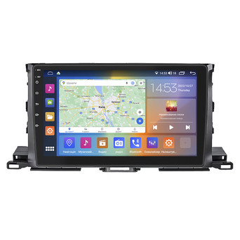 Магнітола Lesko для Toyota Highlander III (U50) Рестайлінг 2016-2019 IPS 10 4/64Gb CarPlay 4G Wi-Fi GPS Prime фото №1