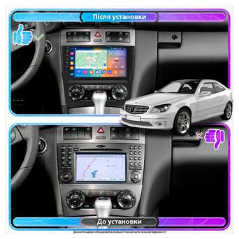 Магнітола Lesko для Mercedes-Benz CLK-Клас II (W209) Рестайлінг 2005-2010 IPS 9 4/64Gb CarPlay 4G WiFi Prime фото №3