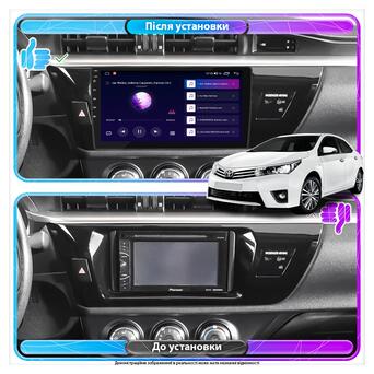 Радіо Lesko для Toyota Corolla XI (E160, E170) ver.1 2012-2016 screen 10 4/64Gb CarPlay 4G Wi-Fi GPS Prime фото №3