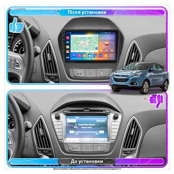 Магнітола Lesko для Hyundai ix35 I 2010-2013 IPS 9 2/32Gb CarPlay 4G WiFi GPS Prime Активне охолодження фото №3