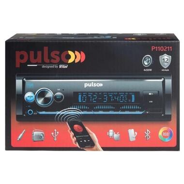 Автомагнитола PULSO RGB, USB, FM, RCA, LCD-дисплей, 4х50 Вт (P110211) фото №5