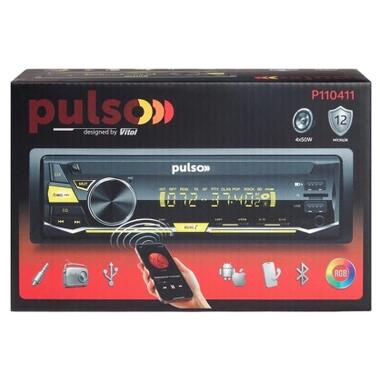 Автомагнитола PULSO RGB, USB, FM, RCA, LCD-дисплей, 4х50 Вт (P110411) фото №5