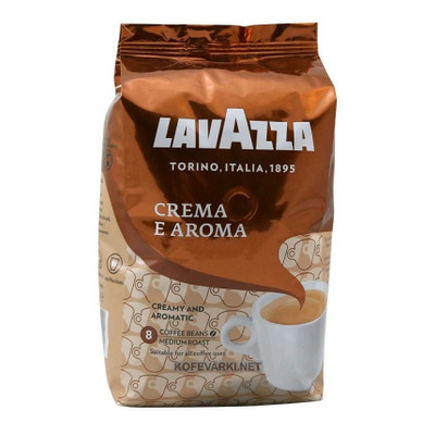 Кава Lavazza в зернах 1000г пакет Crema Aroma (prpl.24441) фото №1