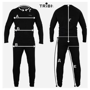 Термобілизна чоловіча Tribe Microfleece (футболка+штани) T-KA-0015-black, T-KA-0015-black-XL (T-KA-0015-black-2XL) фото №8