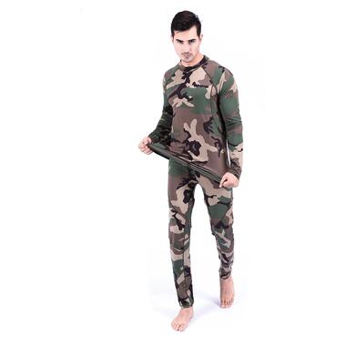 Термобілизна чоловіча Lesko A152 3XL Camouflage Green флісова потовщена облягаюча під одяг фото №5