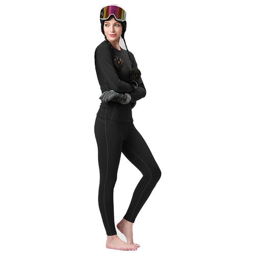 Термобілизна жіноча Xintown NYXT19JBYD Black (L) спортивна флісова з довгими рукавами під одяг фото №3