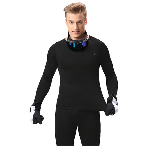 Термобілизна чоловіча Xintown NYXT19JBYD-1 Black S спортивний фітнес-костюм на флісі фото №2