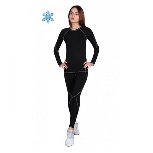Термобілизна женское FirePower Sport Polarflis-Stretch (M) Черное с серым фото №1