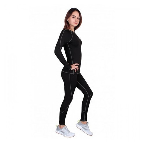 Термобілизна женское FirePower Sport Polarflis-Stretch (M) Черное с серым фото №2