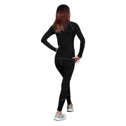 Термобілизна женское FirePower Sport Polarflis-Stretch (XS) Черное с зеленым фото №3