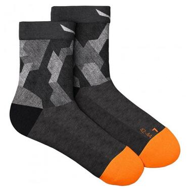 Шкарпетки чоловічі Salewa PEDROC CAMO AM M QRT SOCK 69041 0911 - 39-41 - чорний (013.002.9729) фото №1
