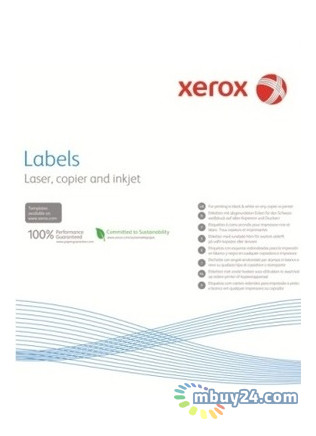 Наклейка Xerox Mono Laser 1UP (квадрат) 210x297мм 100л (003R97400) фото №1