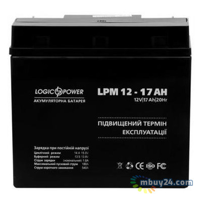 Батарея к ИБП LogicPower LPM 12В 17 Ач (4162) фото №1
