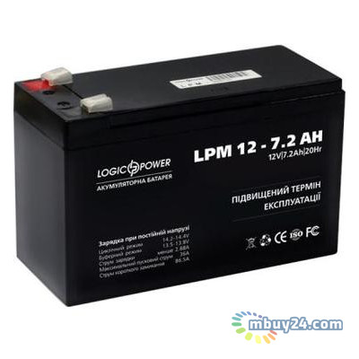 Батарея до ДБЖ LogicPower LPM 12В 7.2 Ач (3863) фото №1