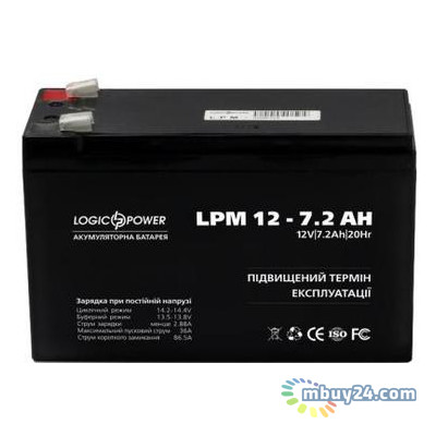 Батарея до ДБЖ LogicPower LPM 12В 7.2 Ач (3863) фото №2