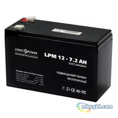Батарея до ДБЖ LogicPower LPM 12В 7.2 Ач (3863) фото №3
