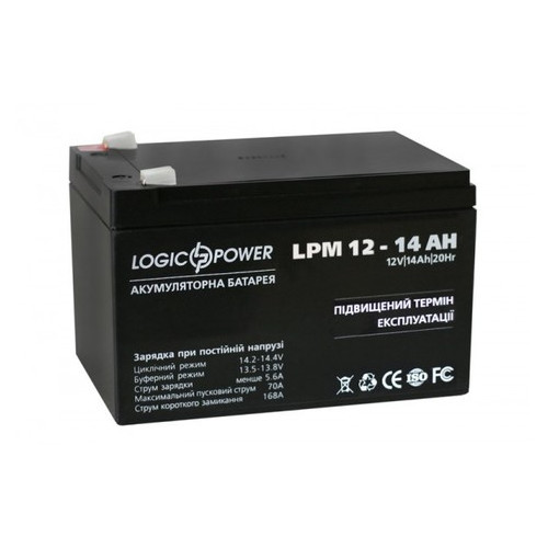 Акумулятор LogicPower LPM 12-14 AH фото №2
