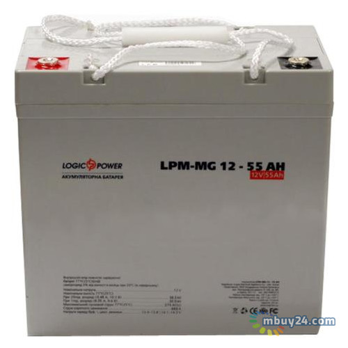 Батарея до ДБЖ LogicPower LPM MG 12В 55Ач (3873) фото №2