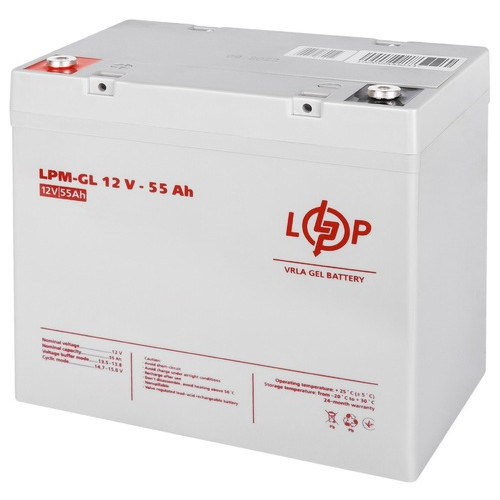 Гелевий акумулятор LogicPower LPM-GL 12V - 55 Ah (LP15266) фото №4