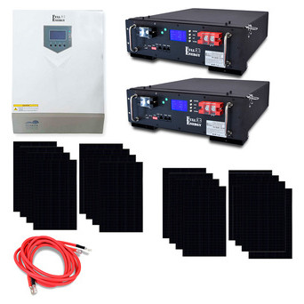 Автономна система безперебійного живлення потужністю 8 кВт з LiFePO4 АКБ та сонячними панелями фото №1