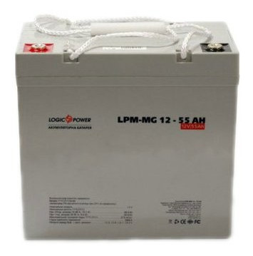 Акумуляторна батарея LogicPower LPM-MG 12-55 AH фото №2