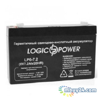 Батарея до ДБЖ LogicPower LPM 6В 7.2 Ач (3859) фото №1