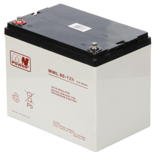 Батарея до ДБЖ MWPower AGM 12V-80Ah (MWL 80-12h) фото №1