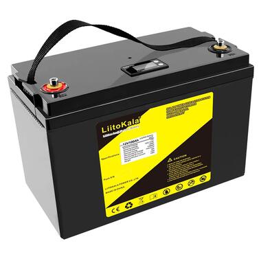 Акумуляторна батарея LiitoKala LiFePO4 12V100Ah(4S2P), LCD (12V100Ah(4S2P) LiFePO4 LC) фото №1