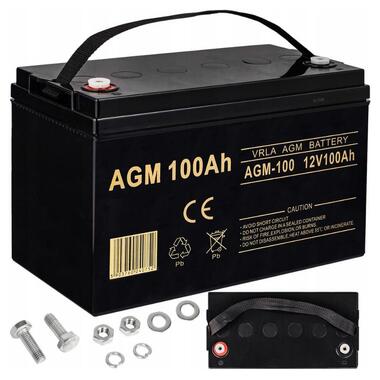 Аккумулятор для ИБП Volt Polska AGM 12V 100Ah VRLA (6AKUXAG100) фото №1