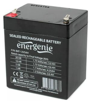 Акумуляторна батарея EnerGenie 12В 5Ач (BAT-12V5AH) фото №1