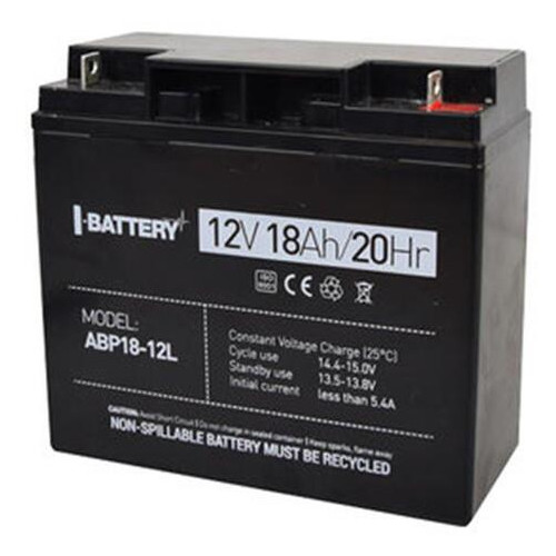 Аккумуляторная батарея I-Battery ABP18-12L 12V 18AH AGM фото №1