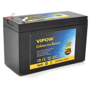 Батарея до ДБЖ Vipow 12V - 12Ah Li-ion (VP-12120LI) фото №1