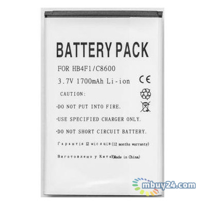 Акумуляторна батарея PowerPlant Huawei HB4F1 (DV00DV6071) фото №2