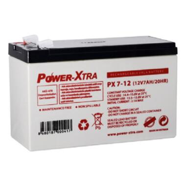 Батарея к ИБП Power-Xtra PX7-12(28W), 12V 7Ah (PX7-12) фото №1