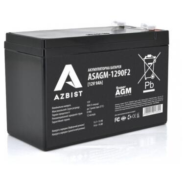 Батарея до ДБЖ AZBIST 12V 9Ah Super AGM (ASAGM-1290F2) фото №1