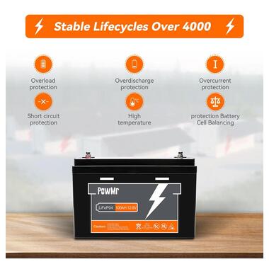 Аккумуляторная батарея LiFePO4 PowMr 100AH 12.8V фото №5