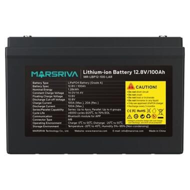 Батарея LiFePo4 Marsriva 12.8V 100Ah 1.28kWh (MR-LBP12-100-LAR) фото №2
