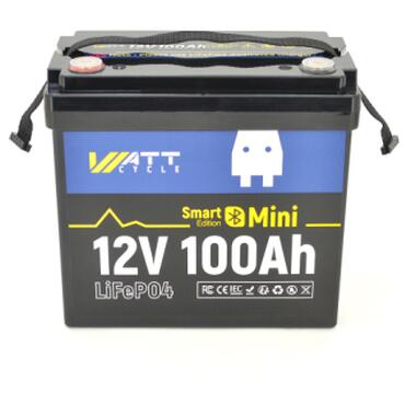 Батарея LiFePo4 WattCycle 12,8V 100Ah, 1,28kWh, Bluetooth (WT12V100AH100MINIBT) фото №2