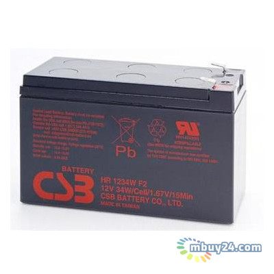 Акумуляторна батарея CSB HR1234W 12В 9Ач фото №1