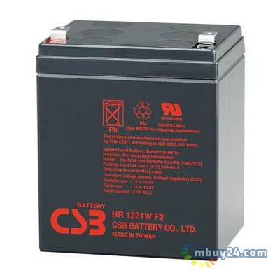 Акумуляторна батарея CSB HR1221W 12В 5Ач фото №1