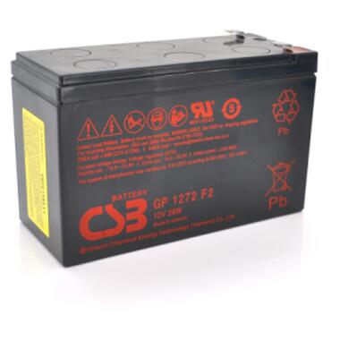 Батарея к ИБП CSB GP1272F2-28W 12V 7,2Ah (28W) (GP1272F2-28W) фото №1