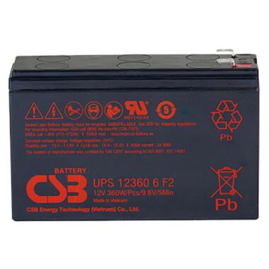Батарея к ИБП CSB UPS123606F2/F1 12V 6Ah (UPS123606F2/F1) фото №1